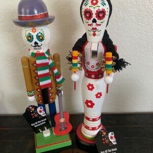 Day of the Dead Nutcracker Set - Multicolor